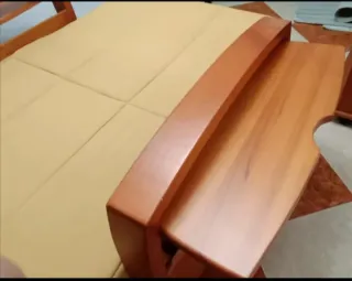 Sofá Cama Madera y Tela