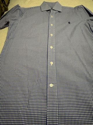 Camisa Ralph Lauren cuadros azul entallada nueva
