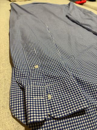 Camisa Ralph Lauren cuadros azul entallada nueva