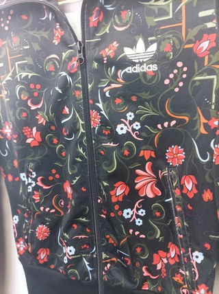 Chaqueta Adidas Firebird Floral Negra Multicolor