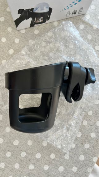 Soporte Vaso/Biberón Carrito Bebé Negro