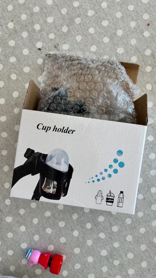 Soporte Vaso/Biberón Carrito Bebé Negro