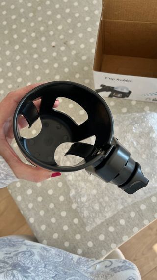 Soporte Vaso/Biberón Carrito Bebé Negro