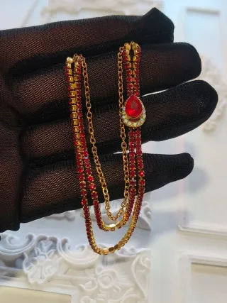 Collar Largo Barbie Integrity Toys Dorado Rojo