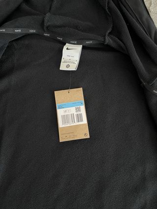 Sudadera Nike Negra con Cremallera