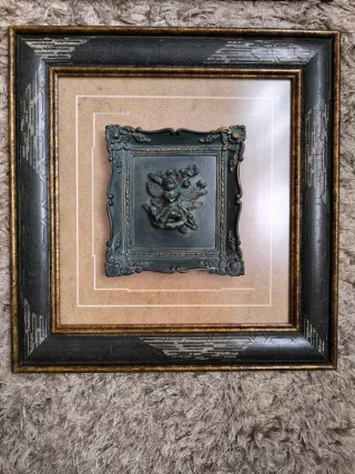 Cuadros Decorativos Ángel Metal Madera