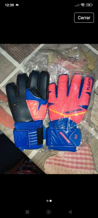 Guantes portero niño Kipsta nuevos talla 4