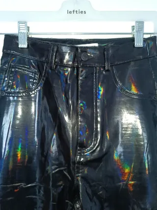 Pantalones efecto piel Pull&Bear