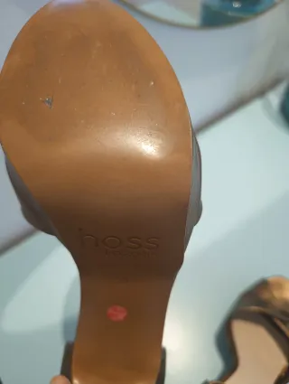 Sandalias Hoss Intropia Tacon Bronze