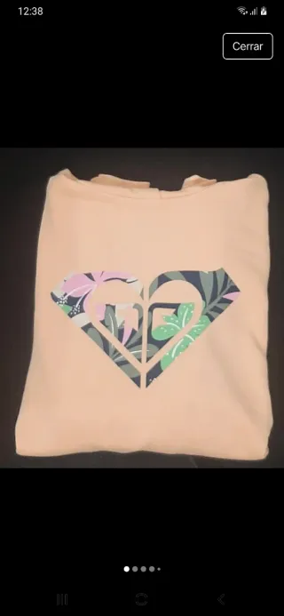 Sudadera Roxy Rosa con Estampado Floral