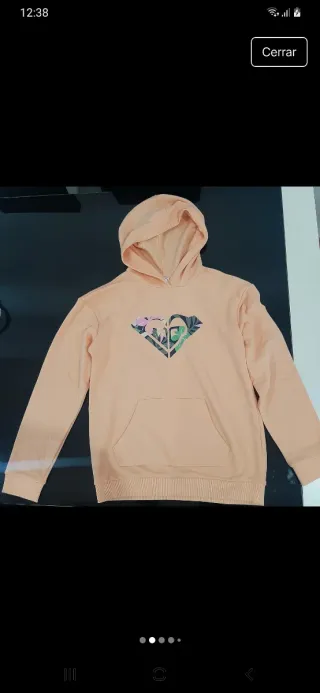 Sudadera Roxy Rosa con Estampado Floral