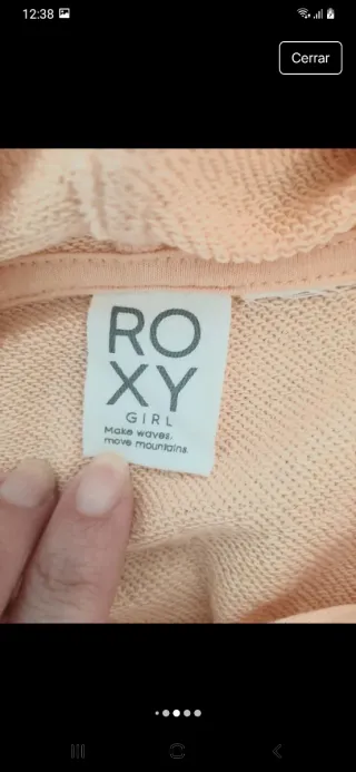 Sudadera Roxy Rosa con Estampado Floral