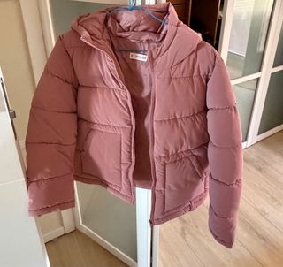 Cazadora niña invierno rosa