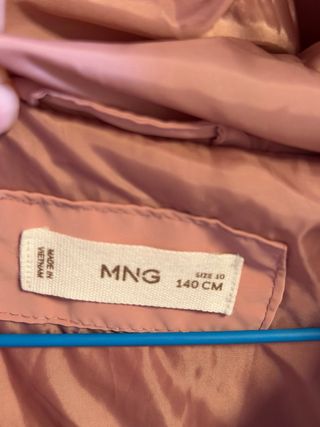 Cazadora niña invierno rosa