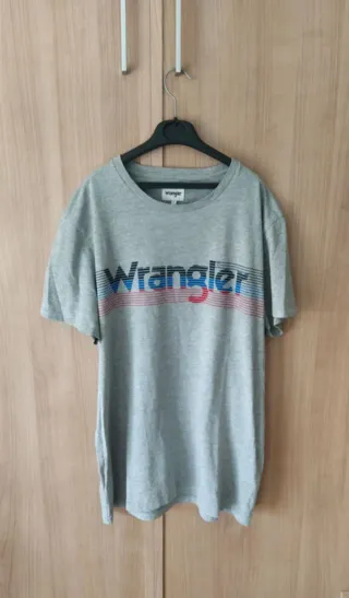 Camiseta Wrangler Hombre Gris Multicolor