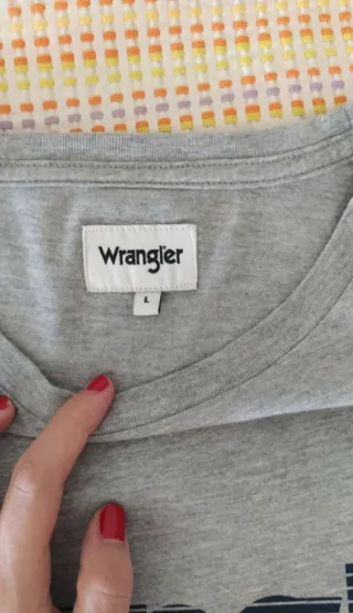 Camiseta Wrangler Hombre Gris Multicolor
