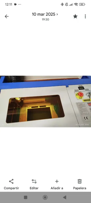 Grabador Láser CO2 VEVOR 40W