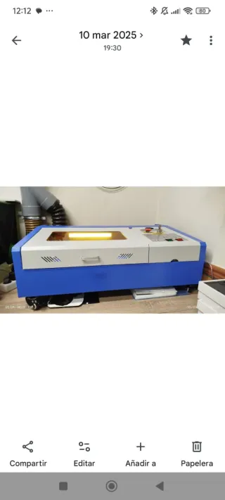 Grabador Láser CO2 VEVOR 40W