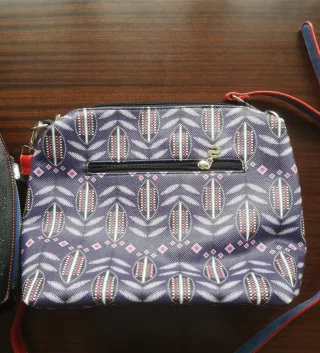 Bolso Desigual Negro y Rojo 2 en 1