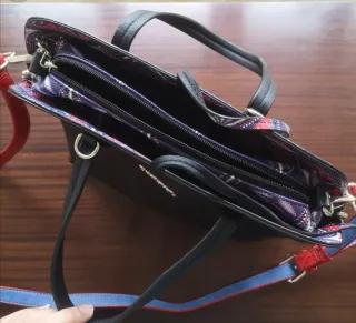 Bolso Desigual Negro y Rojo 2 en 1