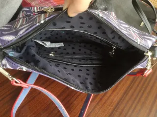 Bolso Desigual Negro y Rojo 2 en 1