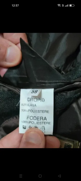 Giacca uomo elegante tg 59 drop 0