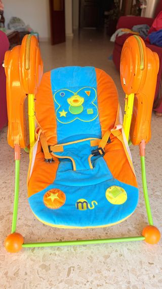 Hamaca bebé naranja como nueva