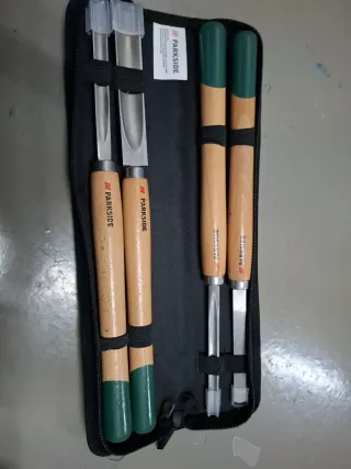 Set 4 cinceles madera Parkside