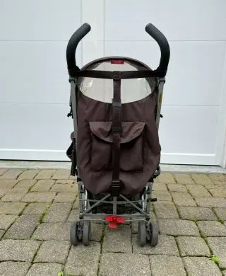 Silla de paseo Maclaren rosa y marrón