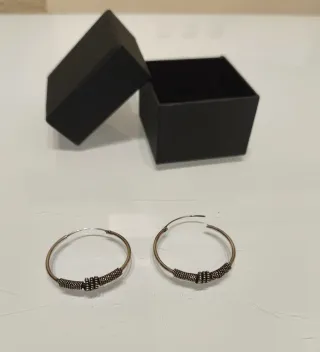 Pendientes de aro plata 30 mm