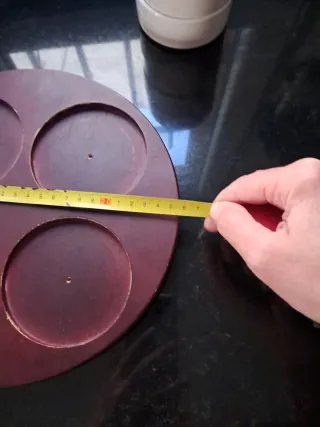 Plato giratorio con 4 cuencos