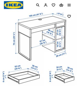 Scrivania Ikea Micke Bianca