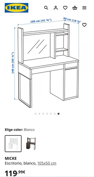 Scrivania Ikea Micke Bianca
