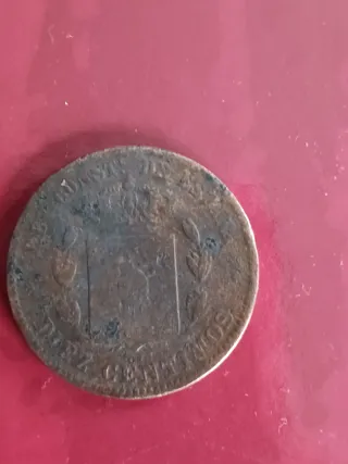 Moneda 10 céntimos Alfonso XII 1877