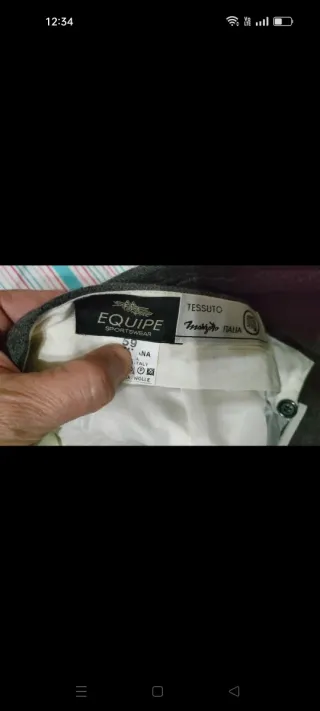 Pantaloni uomo grigi tg 59