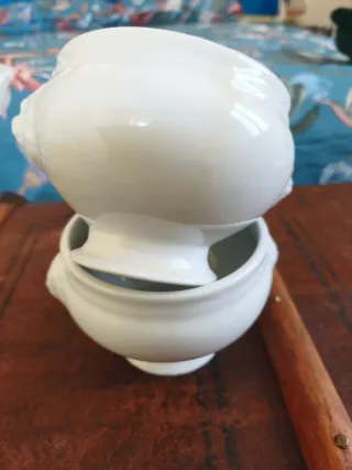 2 ciotole in porcellana bianche