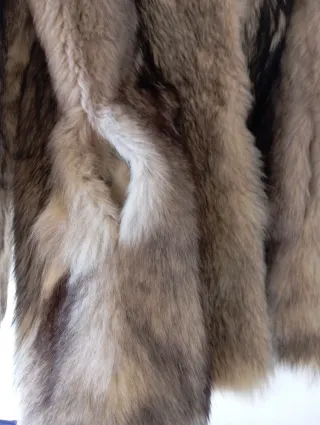 Abrigo piel zorro auténtico