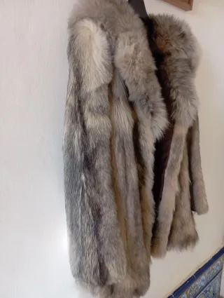 Abrigo piel zorro auténtico