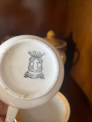 lote Vintage shabby chic Vajilla Pickman sello