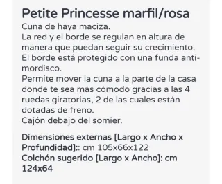 Cuna Micuna modelo Petite Princesse