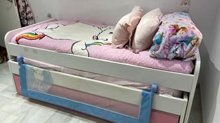 Cama nido muy NUEVA de 150cm con 3 cajones