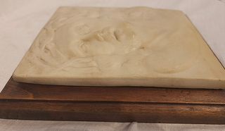 Bassorilievo Marmo Bianco Volto Gesù