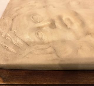 Bassorilievo Marmo Bianco Volto Gesù