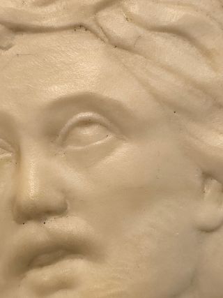 Bassorilievo Marmo Bianco Volto Gesù