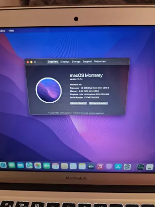 MacBook Air 13 2017 128GB Plata