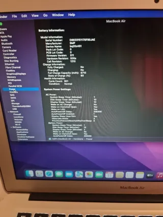 MacBook Air 13 2017 128GB Plata