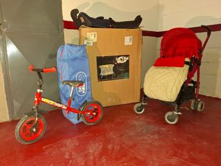 Lote: parque+ silla Bébé Conf+alzador+cuna viaje