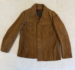 Chaqueta de cuero-ante