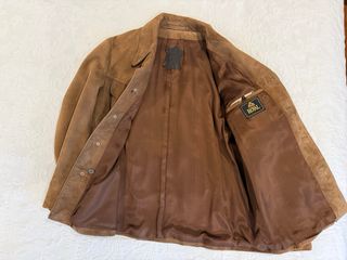 Chaqueta de cuero-ante
