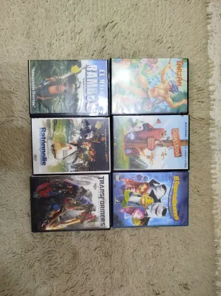 Lote 24 Películas DVD Infantiles Animadas